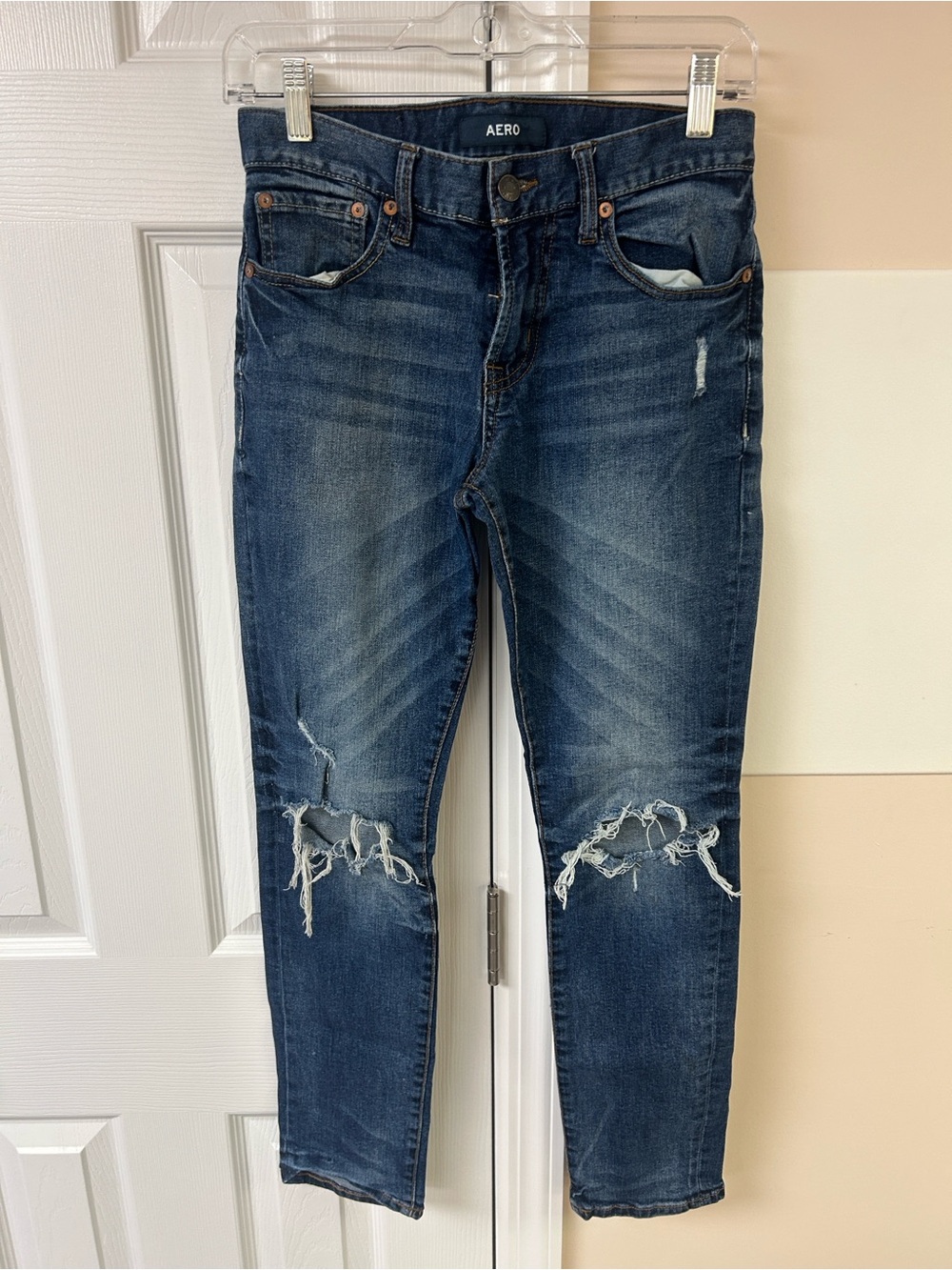 Aeropostale Skinny Distressed Jeans 28x30